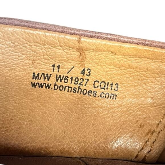 BORN Toby Duo Chocolate Leather Slip On Clogs Women’s Size 11 - Picture 5 of 10